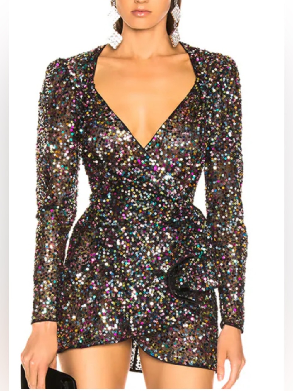 THE ATTICO
Sequined Mini Pat Dress sz 40 $1386